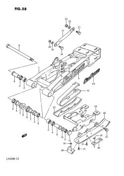 058 - REAR SWINGING ARM (MODEL H /​ J /​ K /​ L)