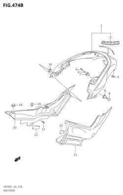 474B - REAR FENDER (VZR1800:L1:E19)