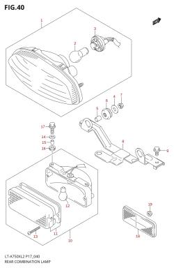 040 - REAR COMBINATION LAMP (LT-A750XL2 P17)