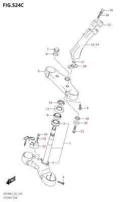 524C - STEERING STEM (VZR1800BZ:L6:E19)