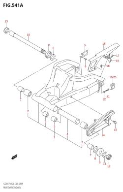 541A - REAR SWINGINGARM