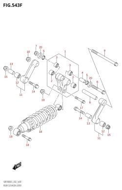 543F - REAR CUSHION LEVER (VZR1800BZUF:L5:E19)