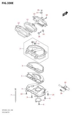330E - SPEEDOMETER (VZR1800BZ:L5:E19)
