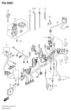 350C - WIRING HARNESS (GSX-R750:L8:E33)