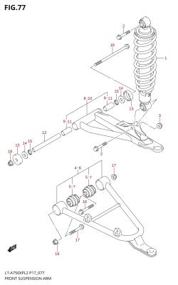 077 - FRONT SUSPENSION ARM