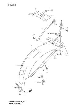 041 - REAR FENDER