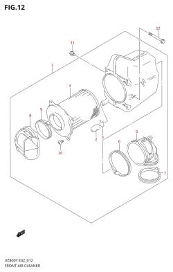 012 - FRONT AIR CLEANER