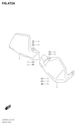 472A - KNUCKLE COVER (DL650XA:M2:E24)