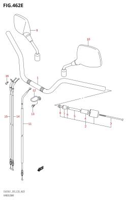 462E - HANDLEBAR (DL650A:L1:E28)