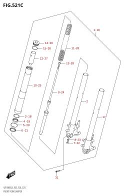 521C - FRONT FORK DAMPER (VZR1800BZ:L8:E28)
