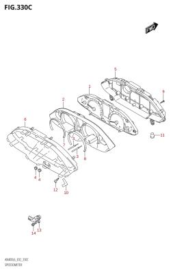 330C - SPEEDOMETER (AN400A:L6:E19)