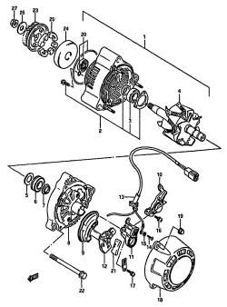 022 - ALTERNATOR (E.NO.116198~)