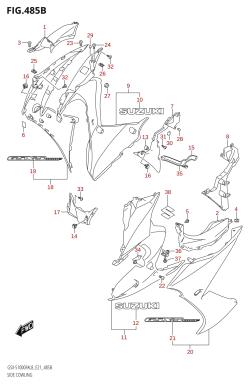 485B - SIDE COWLING (GSX-S1000FAUF:L8:E21)
