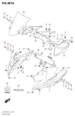 481A - COWLING BODY (GW250RA:L8:P21)