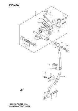 48A - FRONT MASTER CYLINDER (GS500K4 /​ K5 /​ K6 P28)