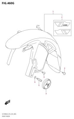 460G - FRONT FENDER (DL1000XA:L8:E03)