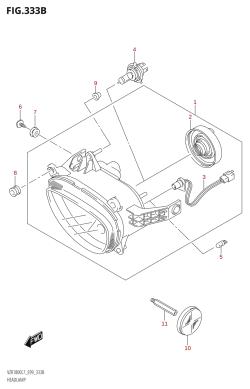 333B - HEADLAMP (VZR1800:L7:E99:W_FR_SIDE_REFLECTOR)