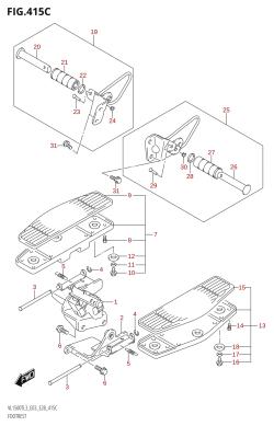 415C - FOOTREST (VL1500T:L3:E33)