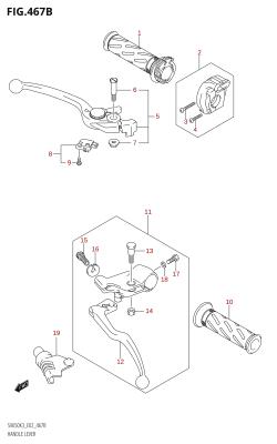 467B - HANDLE LEVER (K7)