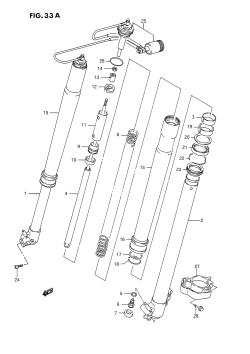 33A - FRONT DAMPER (DR350SHN /​ SHP /​ SHR)