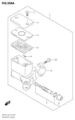 558A - REAR MASTER CYLINDER