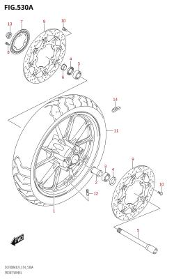 530A - FRONT WHEEL (DL1000A3)