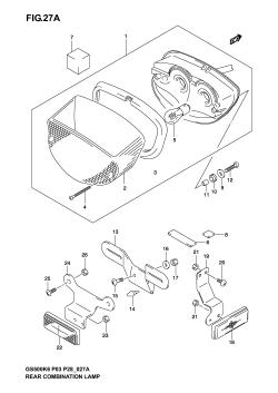 27A - REAR COMBINATION LAMP (MODEL K4 /​ K5 /​ K6)