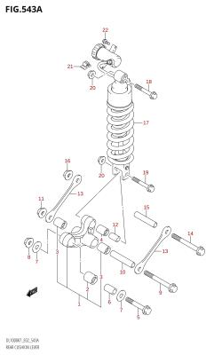 543A - REAR CUSHION LEVER