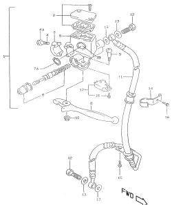 42A - FRONT MASTER CYLINDER (AJP)