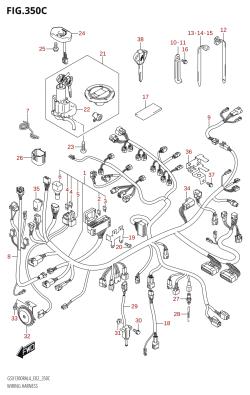 350C - WIRING HARNESS (GSX1300RAUF:L4:E19)