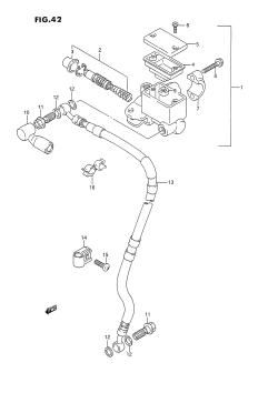 042 - FRONT MASTER CYLINDER (DR350SL /​ SM /​ SN /​ SP /​ SR)