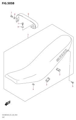 505B - SEAT (DR-Z400S)