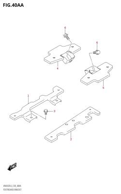 40AA - FOOTBOARD BRACKET