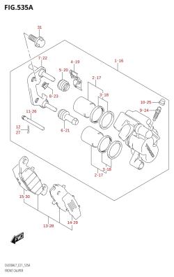 535A - FRONT CALIPER
