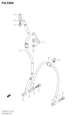 536A - FRONT BRAKE HOSE