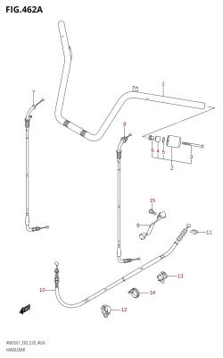 462A - HANDLEBAR (AN650:L1:E03)
