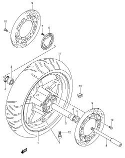 66B - FRONT WHEEL (AN650AK4 /​ AK5)