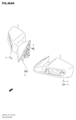 464A - REAR VIEW MIRROR (AN650)