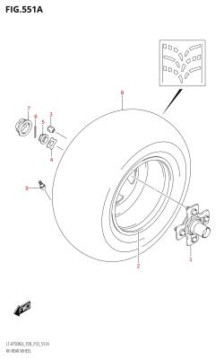 551A - RH REAR WHEEL