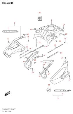 423F - FUEL TANK COVER (DL1000A:L8:E33)