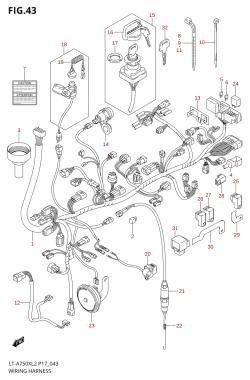 043 - WIRING HARNESS (LT-A750XL2 P17)