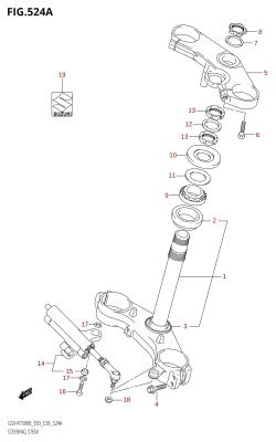 524A - STEERING STEM
