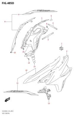 485D - SIDE COWLING (DL650XAUE:M2:E24)