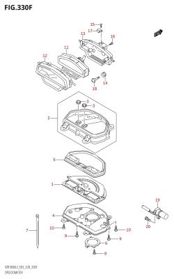 330F - SPEEDOMETER (VZR1800Z:L3:E33)