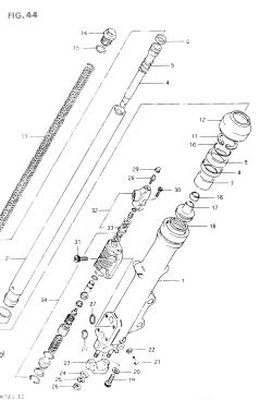 044 - FRONT FORK LEFT DAMPER
