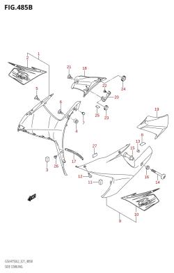 485B - SIDE COWLING (GSX-R750:L2:E21)