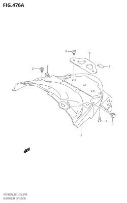 476A - REAR FENDER EXTENSION