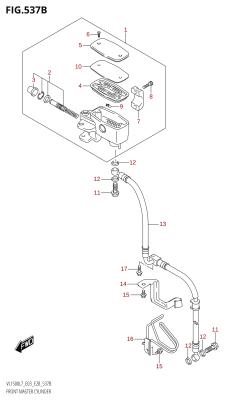 537B - FRONT MASTER CYLINDER (VL1500B:L7:E28)