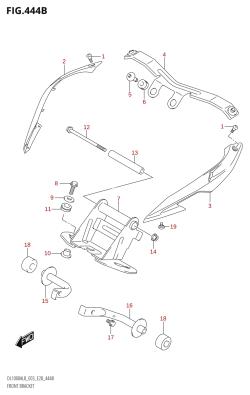 444B - FRONT BRACKET (DL1000A:L8:E03)