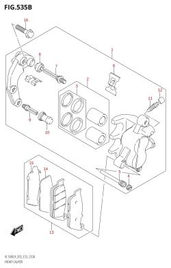 535B - FRONT CALIPER (VL1500B:L9:E33)